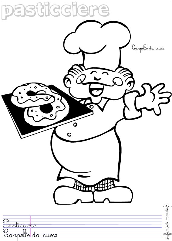 coloriage patissier 2